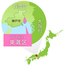 東灘の位置